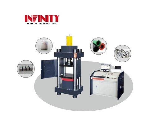 4%-100% FS KN Micro Electro Hydraulic Servo Compression Testing Machine με στροφή έμβολο 50 mm