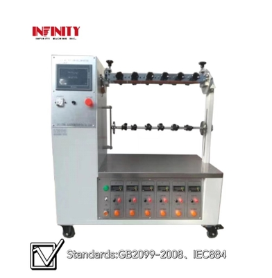 Ταχύτητα κάμψης 10~60c.p.m Ρυθμίσιμη μηχανή δοκιμής αντοχής κάμψης με πρίζα