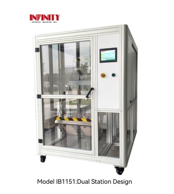 ΙΒ1151 Μηχανή δοκιμής πτώσης διπλών σταθμών ύψος πτώσης 500 και 1000 mm