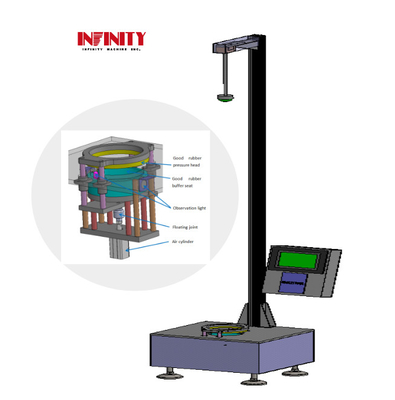 7 ιντσών HMI LCD οθόνη αφής πέφτει Dart Impact Testing Machine για πλαστική ταινία