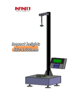 7 ιντσών HMI LCD οθόνη αφής πέφτει Dart Impact Testing Machine για πλαστική ταινία