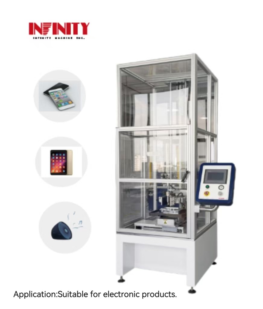 1.5m 2m 3 άξονα touchpanel οθόνη γυαλί αυτόματη μπάλα πτώση δοκιμαστική μηχανή αντίκτυπο αυτόματη πτώση μπάλα δοκιμαστής αντίκτυπου